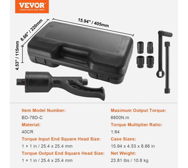 Veržliarakčio jėgos daugiklis 1 colio6