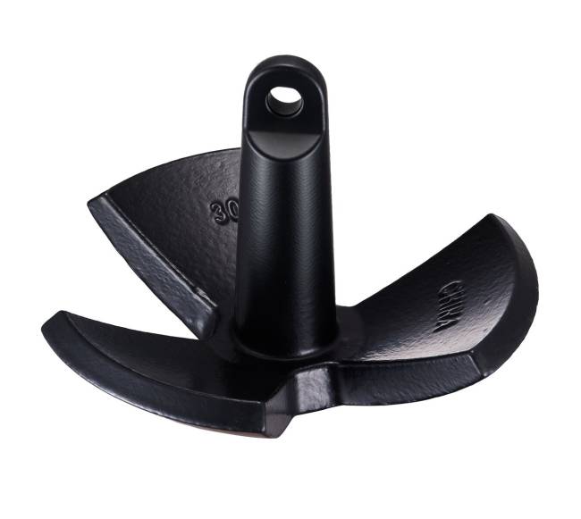 Upės inkaras, 13,6 kg, juodas vinilo danga9