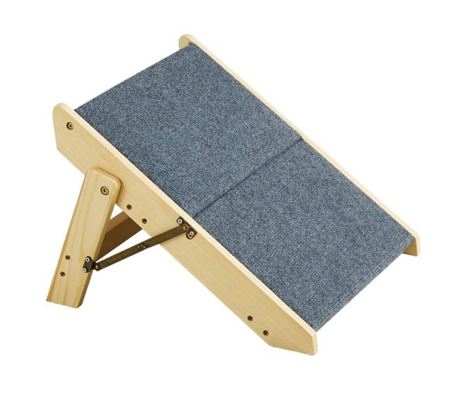 Mediniai šuns laiptai, sulankstomi 2 pakopų0