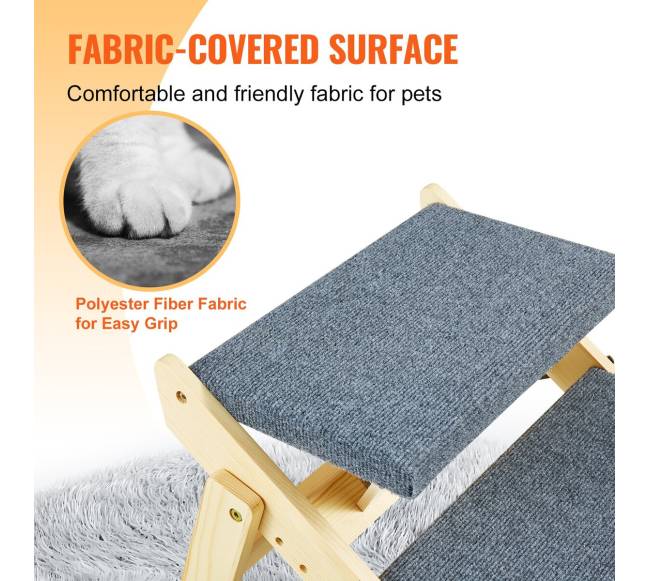 Mediniai šuns laiptai, sulankstomi 2 pakopų4