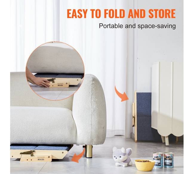 Mediniai šuns laiptai, sulankstomi 2 pakopų5