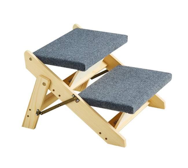 Mediniai šuns laiptai, sulankstomi 2 pakopų8