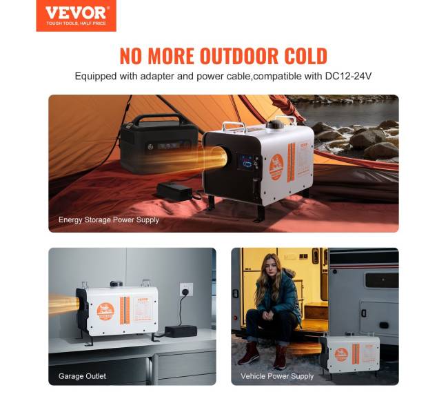 Dyzelinis oro šildytuvas 12V24V 8KW su Bluetooth1