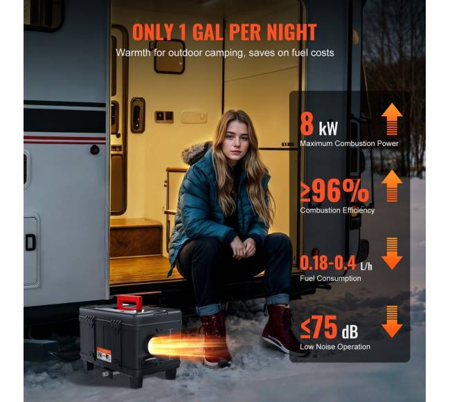 Dyzelinio oro šildytuvas su Bluetooth valdymu4