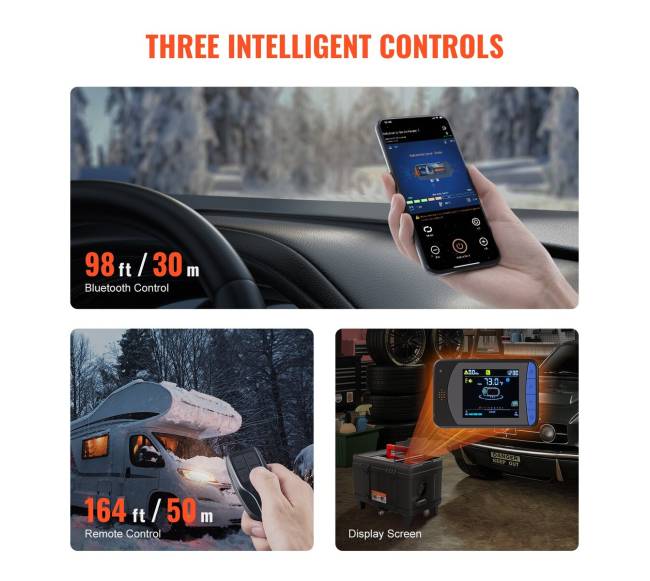 Dyzelinio oro šildytuvas su Bluetooth valdymu5