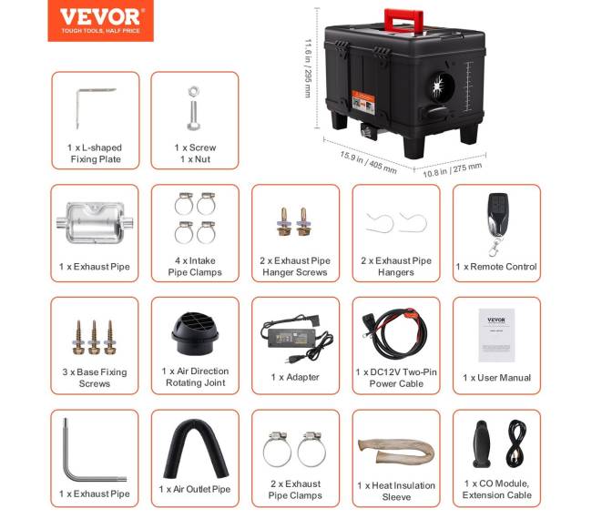 Dyzelinio oro šildytuvas su Bluetooth valdymu6