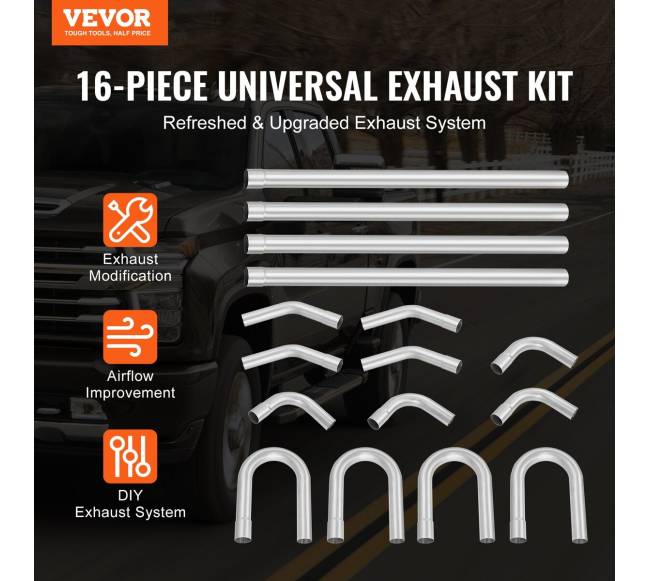 „Pasidaryk pats“ universalus išmetimo komplektas 16 dalių1