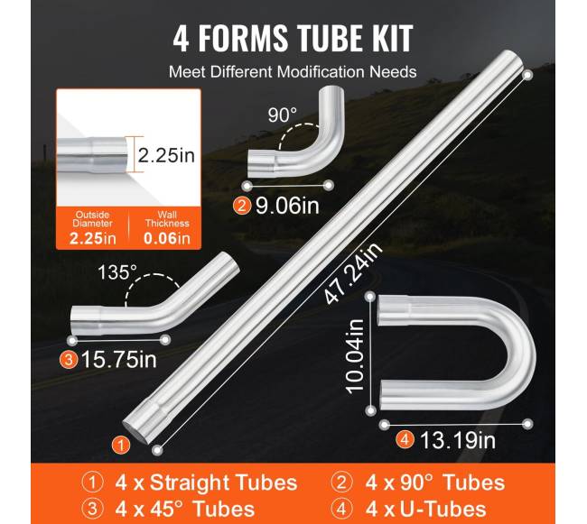 „Pasidaryk pats“ universalus išmetimo komplektas 16 dalių2