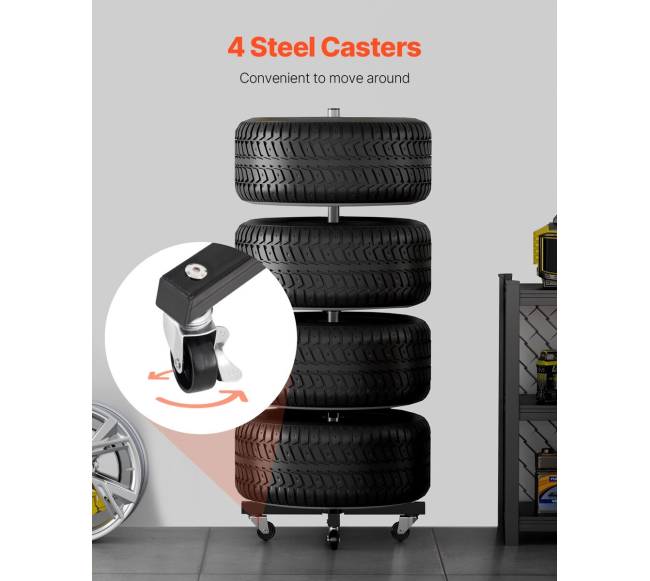 Padangų stovas 4 padangoms su ratlankiais4