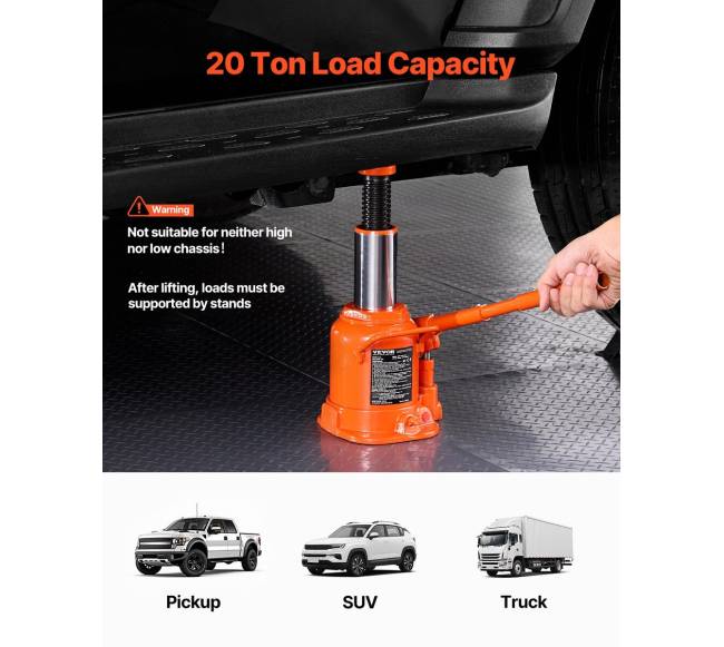 Hidraulinis butelinis domkratas 20 tonų automobiliams1