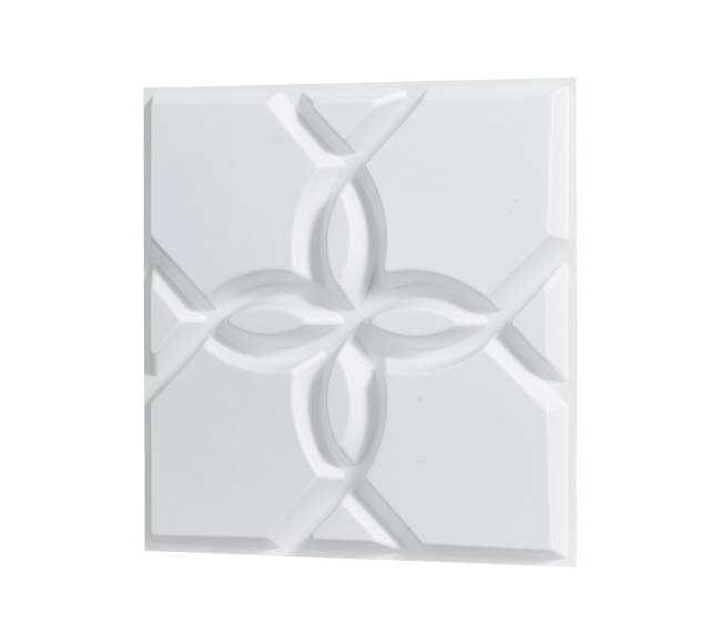 3D sienų plokštės 33 vnt. 32 m² gėlių baltos0