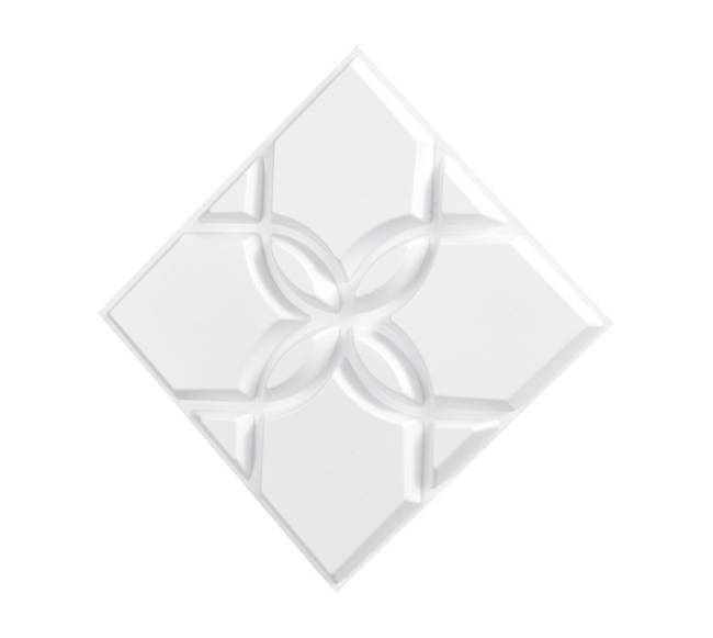 3D sienų plokštės 33 vnt. 32 m² gėlių baltos8