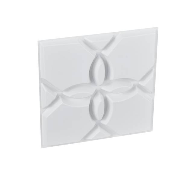 3D sienų plokštės 33 vnt. 32 m² gėlių baltos9