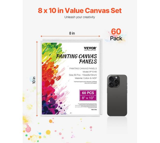 60 pak. drobės tapybai 20 x 25 cm1