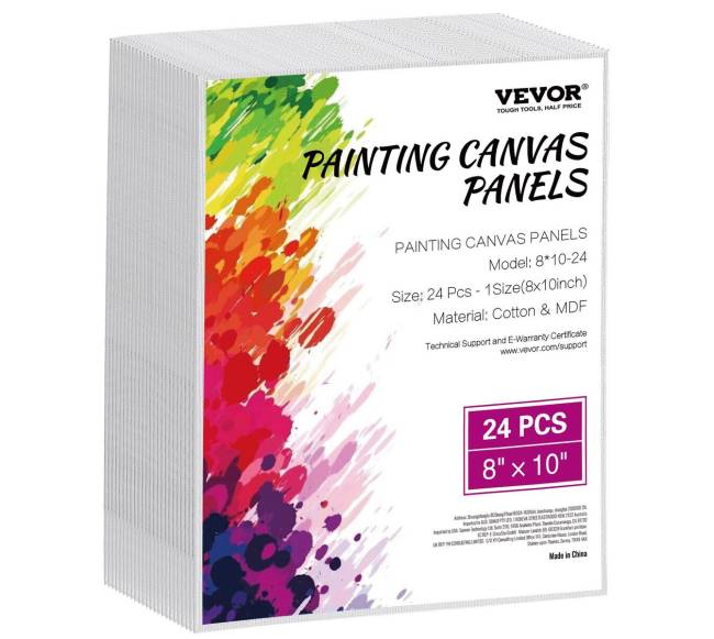 Paveikslų drobės, 24 vienetai, 20x25 cm0