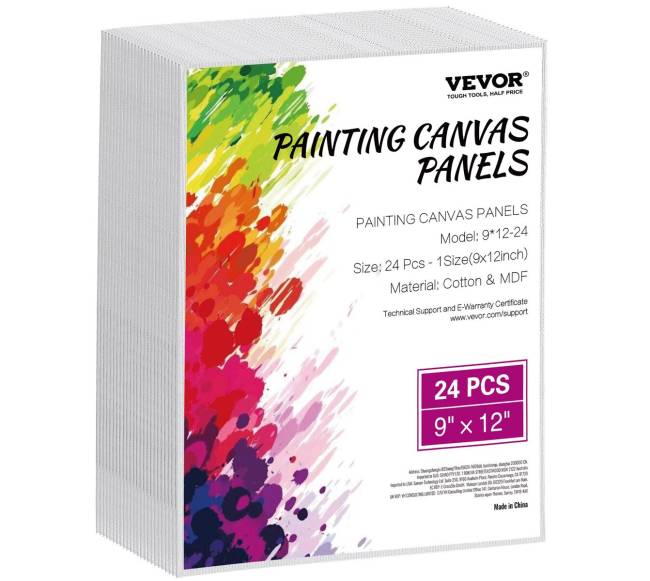 Drobės rėmai tapybai, 24 vnt, 9 x 12 colių0