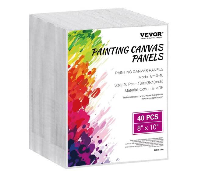 Drobės dažymui 40 vnt 20 x 25 cm0