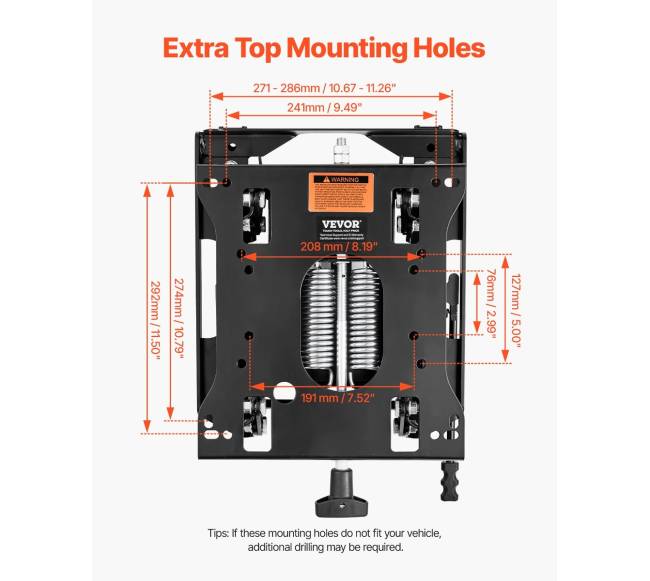 Universalus sėdynės pakabos komplektas su slankikliu3