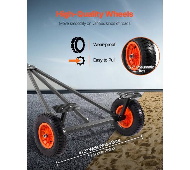 Valties priekabos vežimėlis 190 kg talp.3