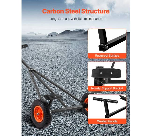 Valties priekabos vežimėlis 190 kg talp.4