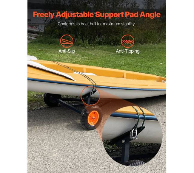 Valties priekabos vežimėlis 190 kg talp.5