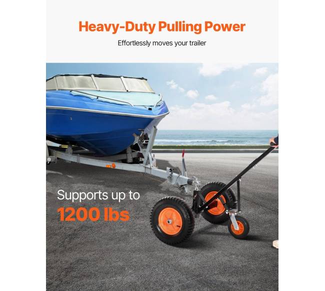 1200 kg priekabos vežimėlis, reguliuojamas aukštis1