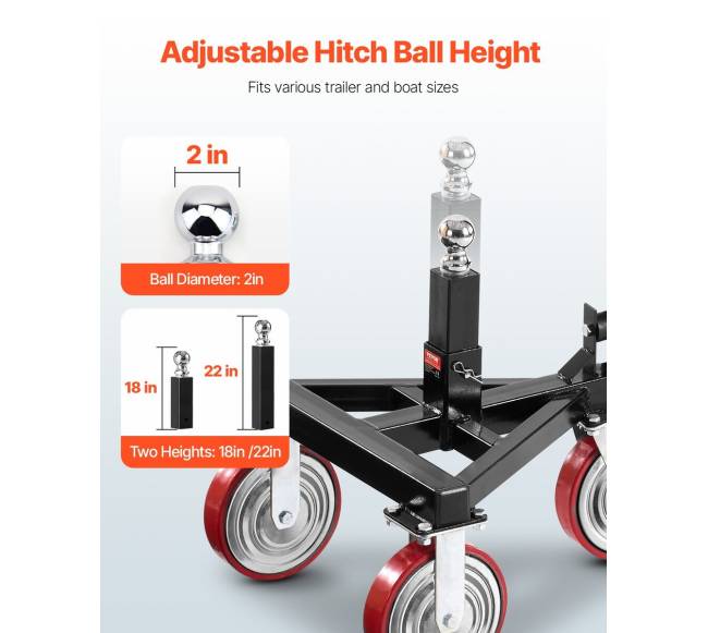 Priekabos tempimo vežimėlis, reguliuojamas aukštis2