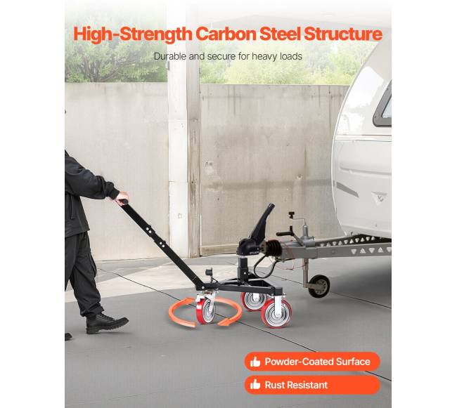 Priekabos tempimo vežimėlis, reguliuojamas aukštis5