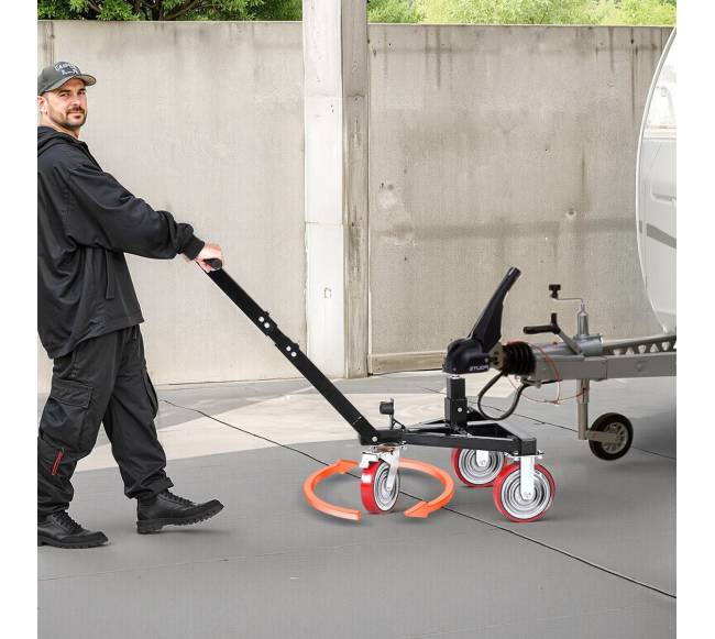 Priekabos tempimo vežimėlis, reguliuojamas aukštis7