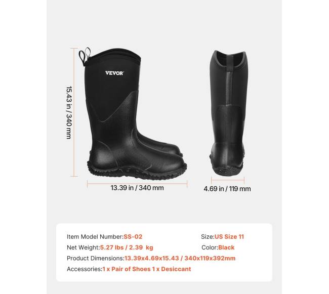 Vyriški neperšlampami neopreniniai guminiai batai6