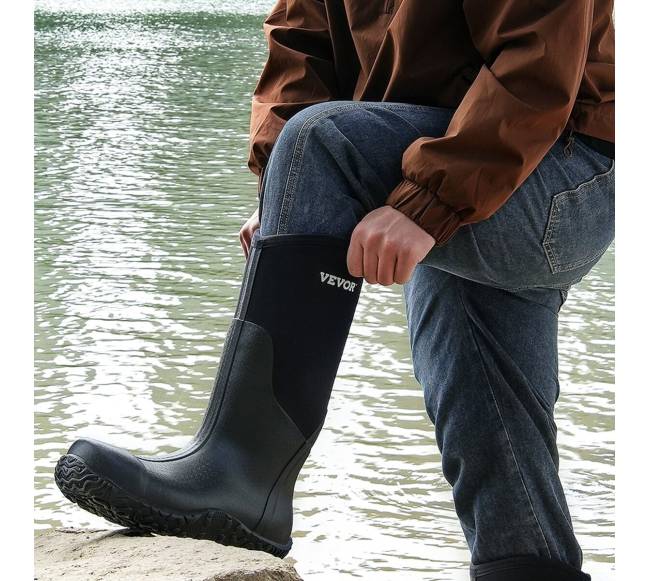 Vyrų guminiai darbo batai su plienine nosele7