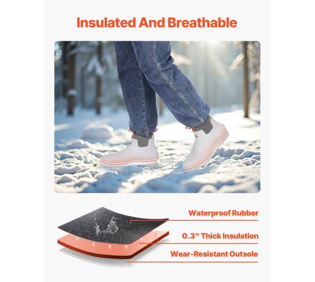 Vyrų neperšlampami darbinių batų trumpi auliniai3