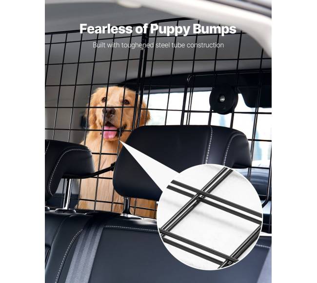 Šunų barjeras automobiliui, 93-152 cm reguliuojamas4