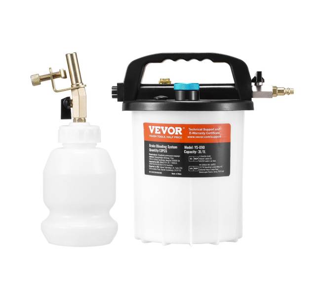 3L stabdžių skysčio ištraukėjas su 13 žarnų jungtimis0