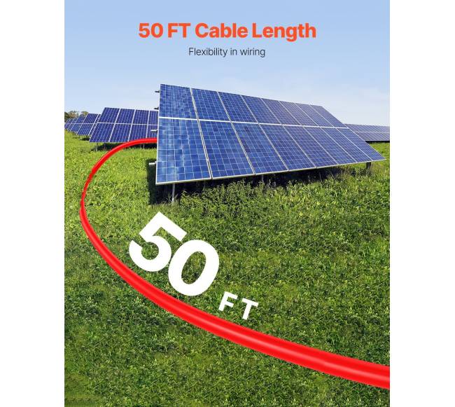 15,24 m saulės panelių prailginimo laidas su jungtimis2