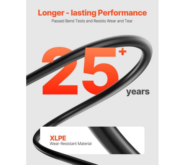 15,24 m saulės panelių prailginimo laidas su jungtimis5