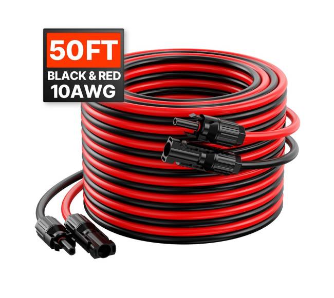 15,24 m saulės panelių prailginimo laidas su jungtimis8