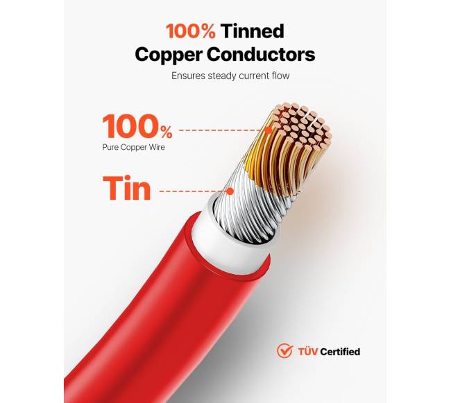 30,48 m saulės kolektoriaus kabelis 10AWG1