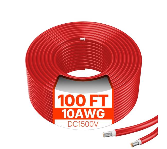 30,48 m saulės kolektoriaus kabelis 10AWG10