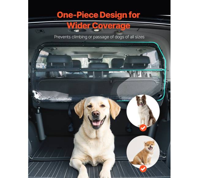 Šuns barjeras automobiliui su skiriamąja pertvara1