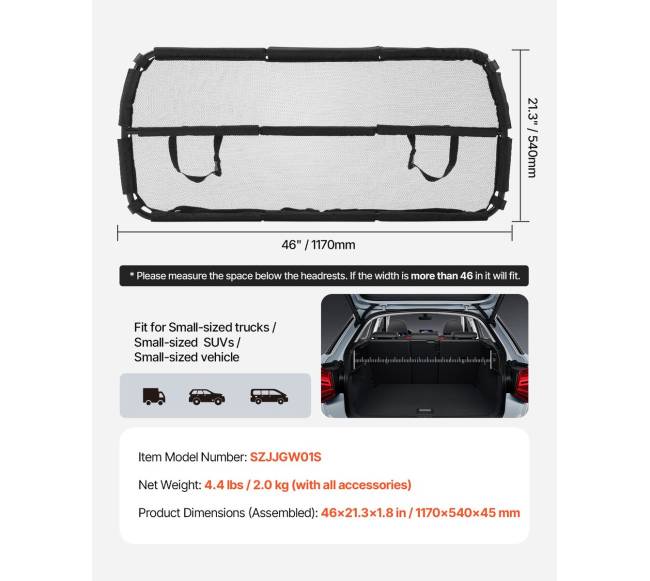 Šuns barjeras automobiliui su skiriamąja pertvara6