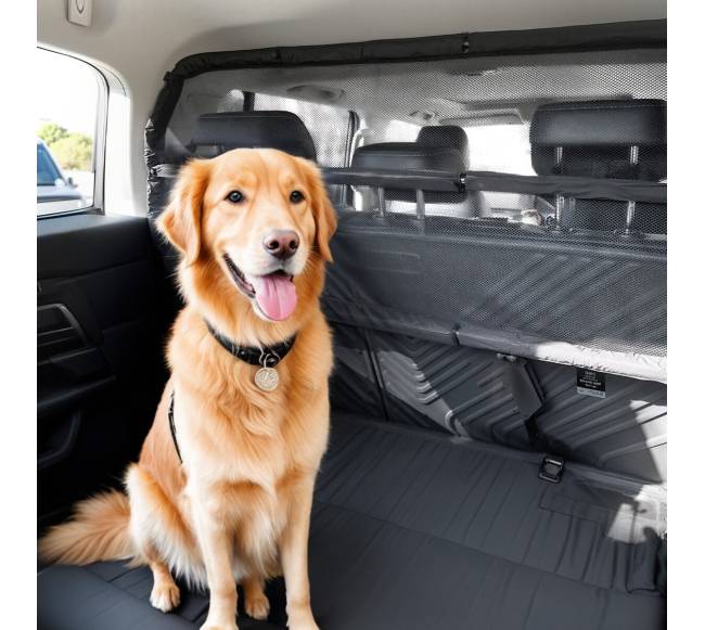 Šuns barjeras automobiliui su skiriamąja pertvara7