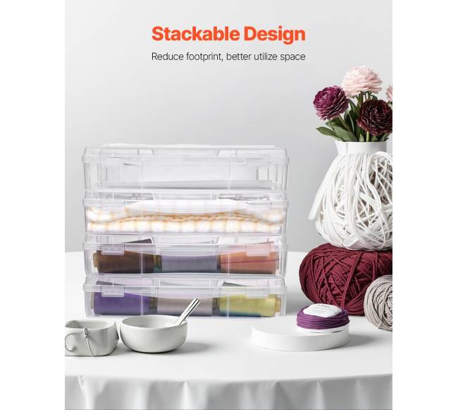 Popieriaus saugojimo dėžutės 4 vnt plastikinės2