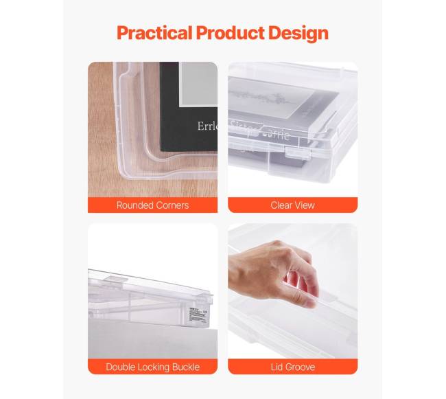 Popieriaus saugojimo dėžutės 4 vnt plastikinės3