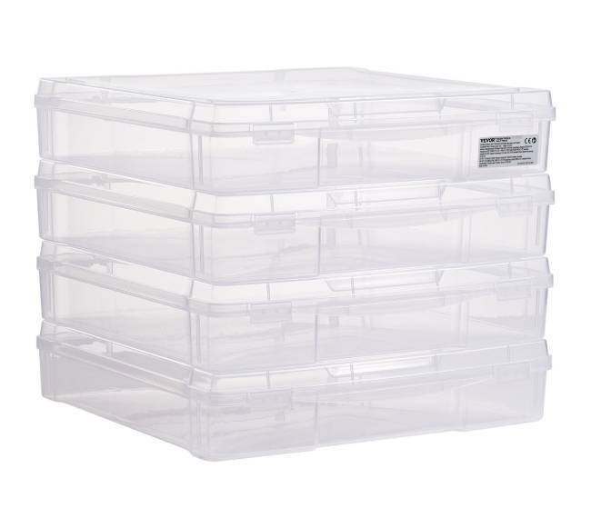 Popieriaus saugojimo dėžutės 4 vnt plastikinės9