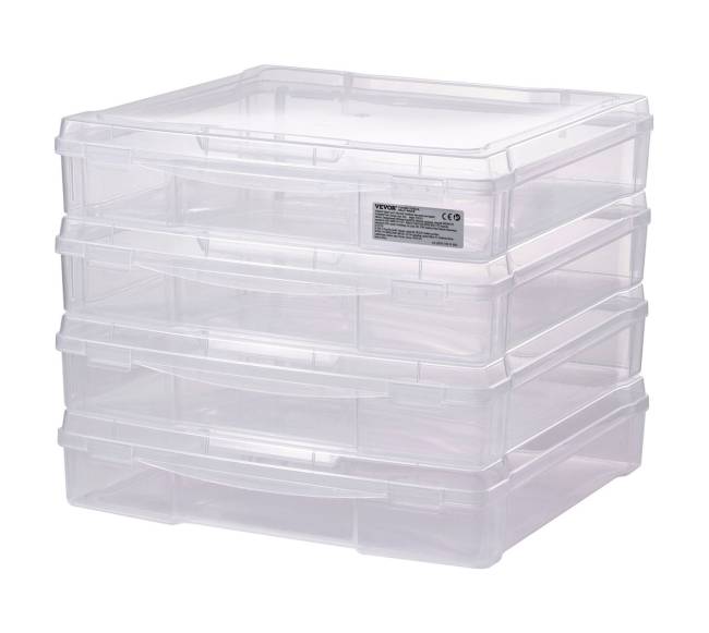 Popieriaus saugojimo dėžutės 4 vnt plastikinės10