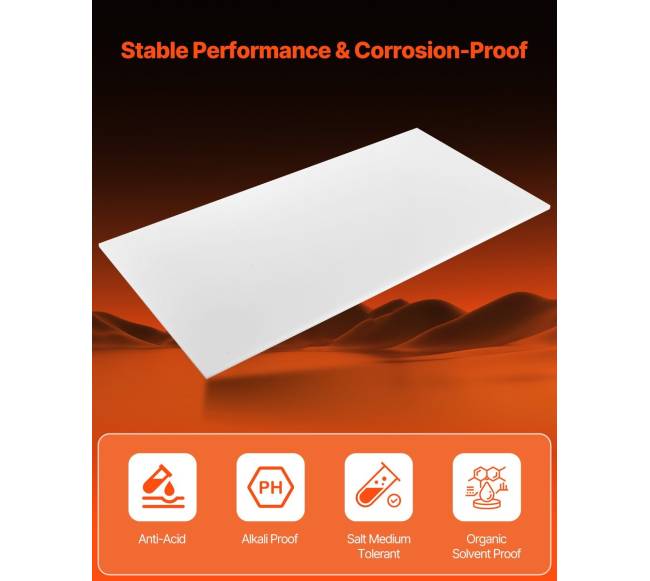 HDPE plastiko lakštas 24 x 48 cm3