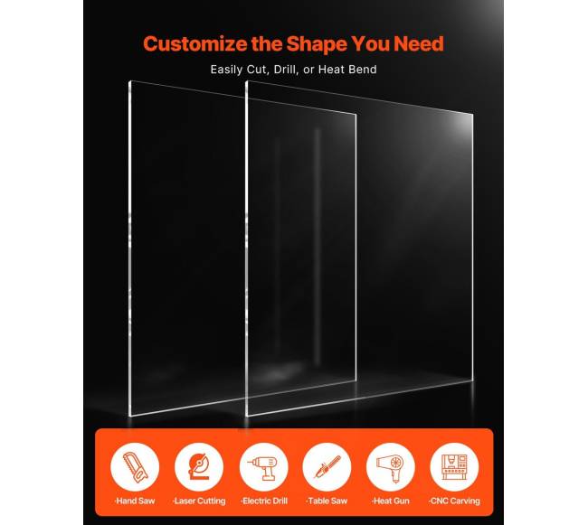 Akrilo lakštų komplektas 2 vnt 24 x 36 cm4