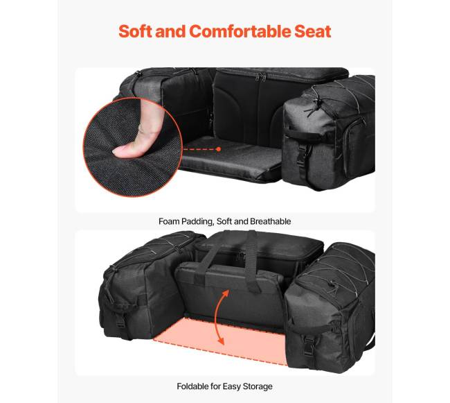 74L ATV galinė bagažinė su sėdynės pagalve5