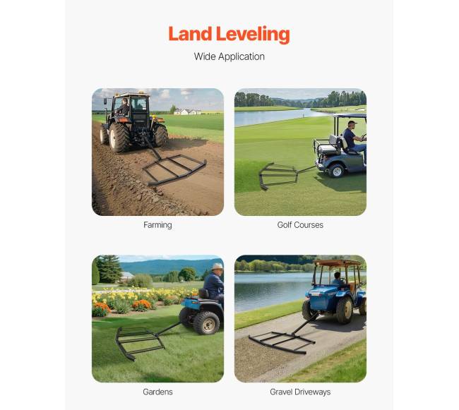 72 colių pločio velkama akėčių plėtinė ATV UTV5